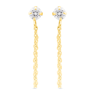 Pendientes Essential acabado oro amarillo 18k