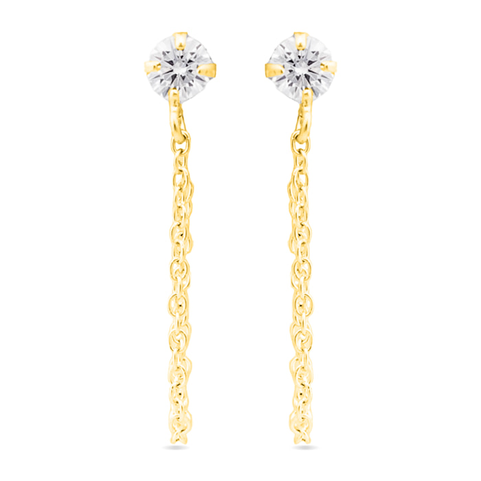 Pendientes Essential acabado oro amarillo 18k