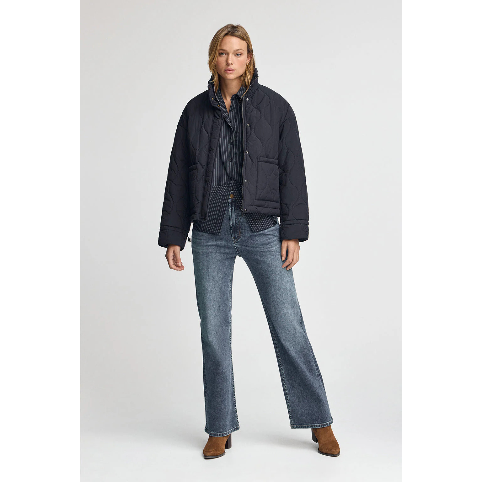 Giubbotto Gadea blu marino con logo Polo Club