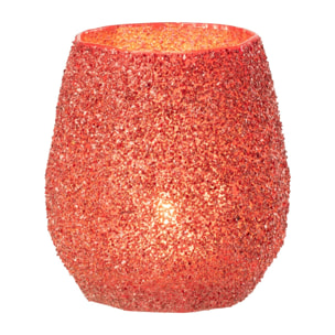 J-Line bougeoir - verre - rouge - large