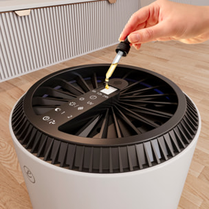 Purificatore Aria Portatile Air Purifier Filtro Hepa H13 22 Watt Elimina Odori Pollini Polvere Con Timer Camera Letto Soggiorno Bagno Ufficio 20 Mq