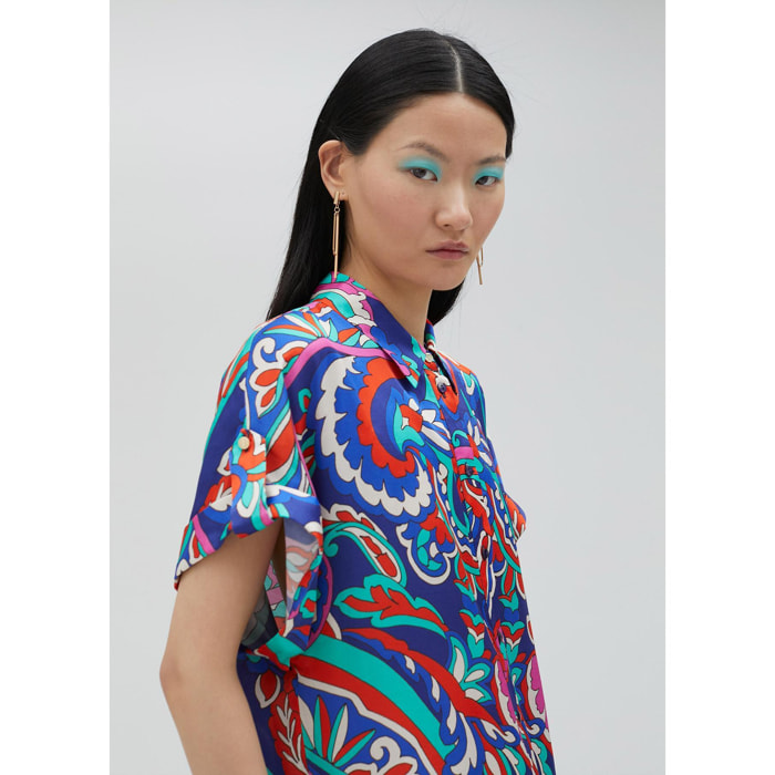 Camicione stampa paisley