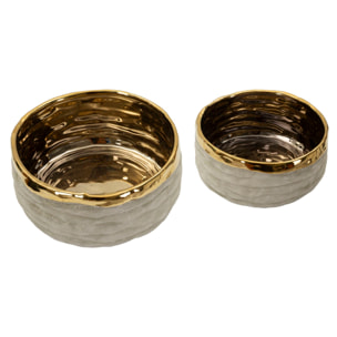 CACHEPOT LIMA BASSI COPPIA CM Ø 22,5X10,5-18X8,5