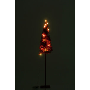 J-Line décoration sapin de Noël - plastique - rouge - medium - LED