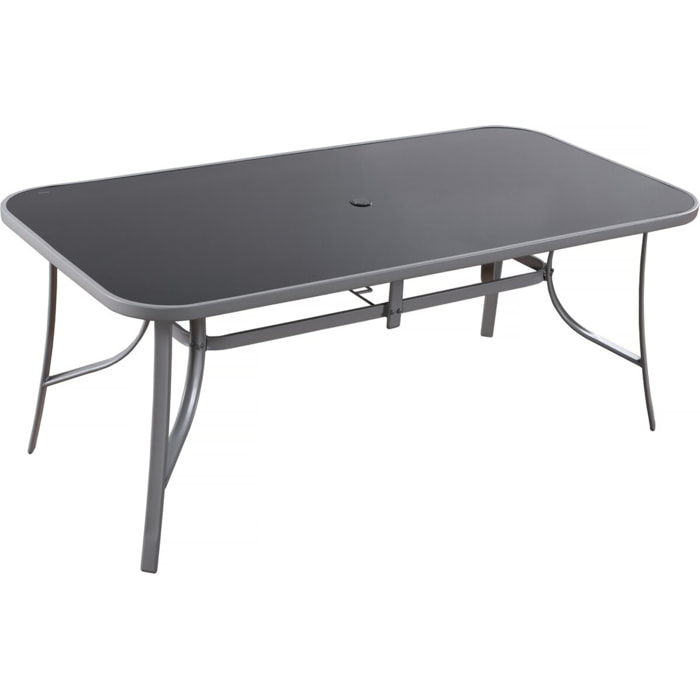 Table de jardin "Cordoba" - Phoenix - 8 places - Argenté