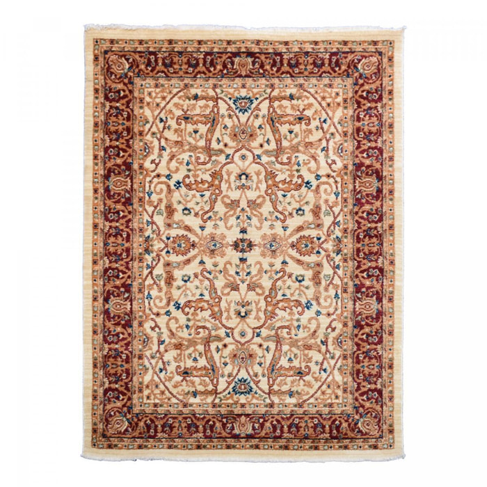 Tapis épais de 120x180 aux motif floraux traditionnels orientaux