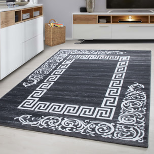 MIAMI - Tapis de salon à motif rétro gris - MIA6620GRI