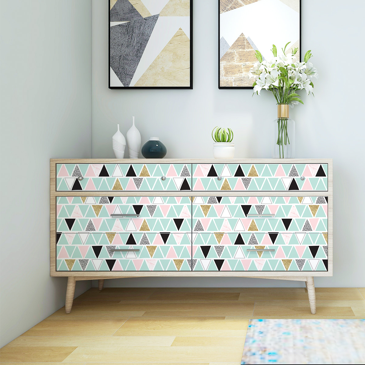 Sticker meuble scandinave kanrenk 60 x 90 cm