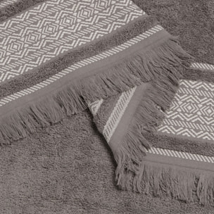 Toalla baño algodón Gio color marron Algodón