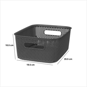 Panier en crochet Crochy 4L gris