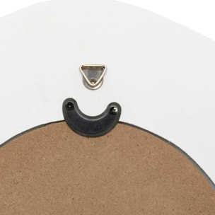 3 miroirs "Emily" blanc D25cm