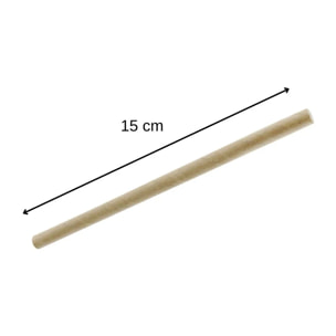Boite de 50 pailles en papier rigide brun 15 cm Fackelmann Nature