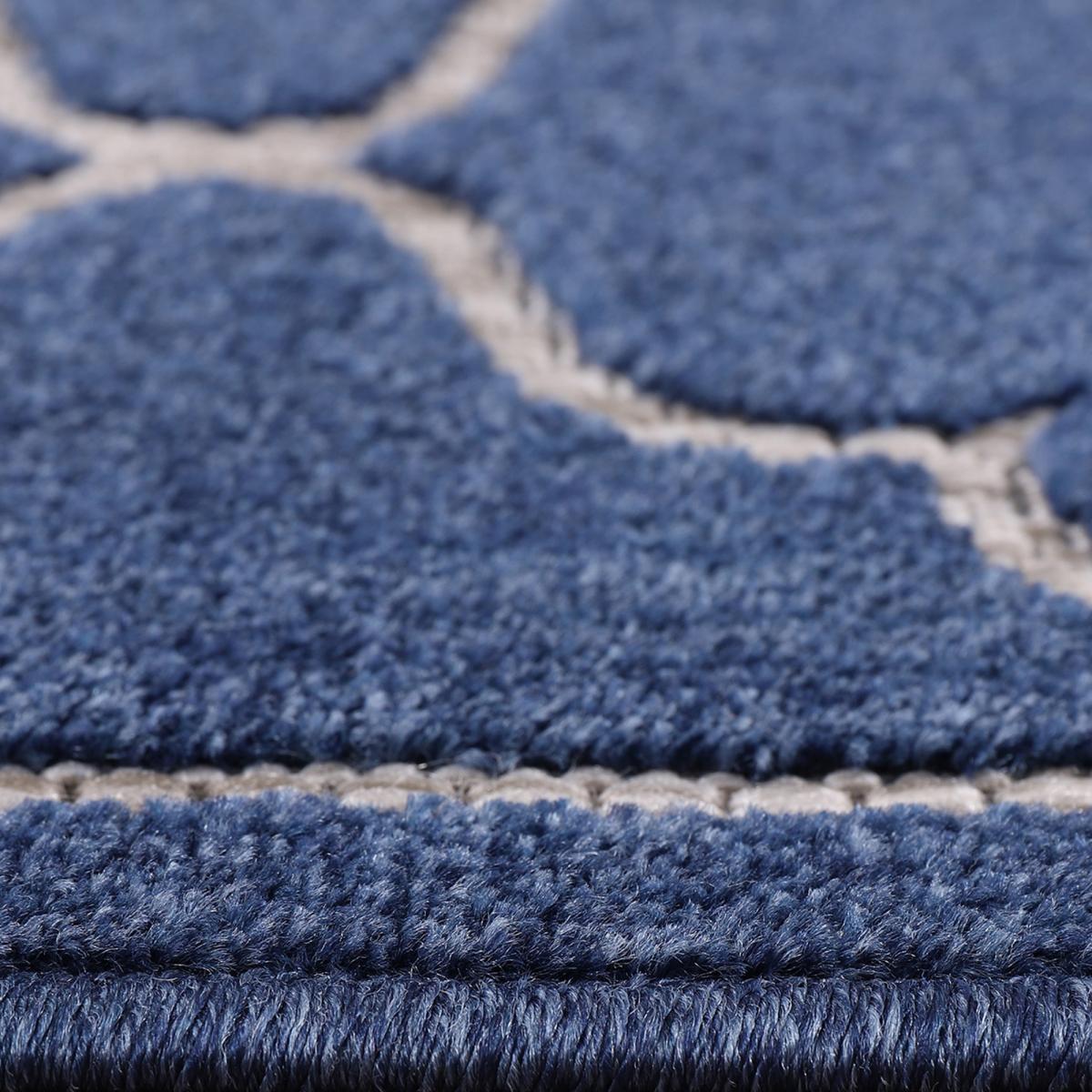 Tapis extérieur tissé kilim rond CULA