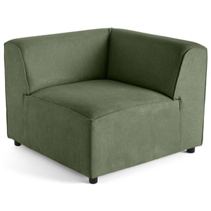 Suaro - Module d'angle réversible en tissu texturé - Vert