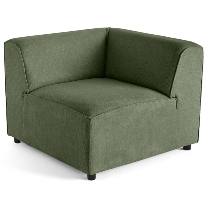 Suaro - Module d'angle réversible en tissu texturé - Vert