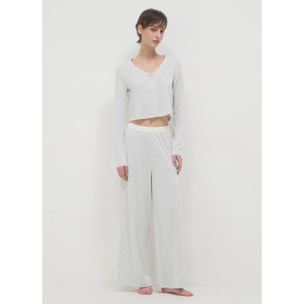 Maglia tessuto pointelle