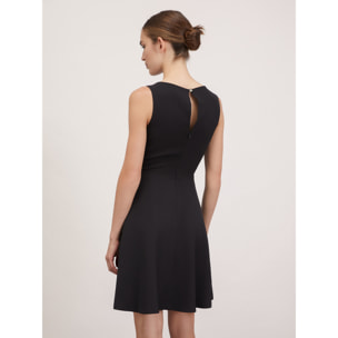 Motivi - Vestido mini de crepé - Negro