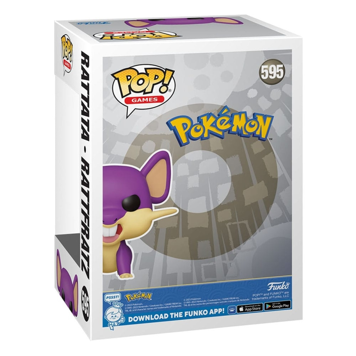 Pokemon Funko Pop! Games Vinile Figura Rattata 9 Cm