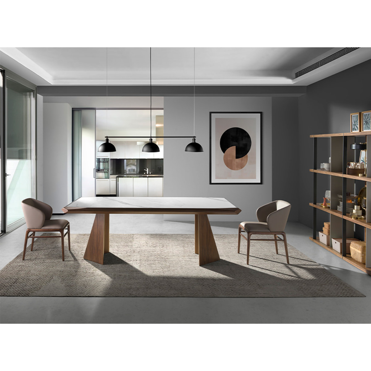 Mesa comedor Angel Cerda rectangular 220x110x76cm