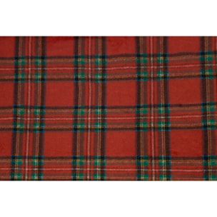 Plaid Coperta Pile Per Divano Scozzese Bordeaux