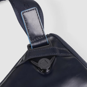 Piquadro Marsupio piatto espandibile in pelle con attacchi tracolla riposizionabili e tasca per AirPods®