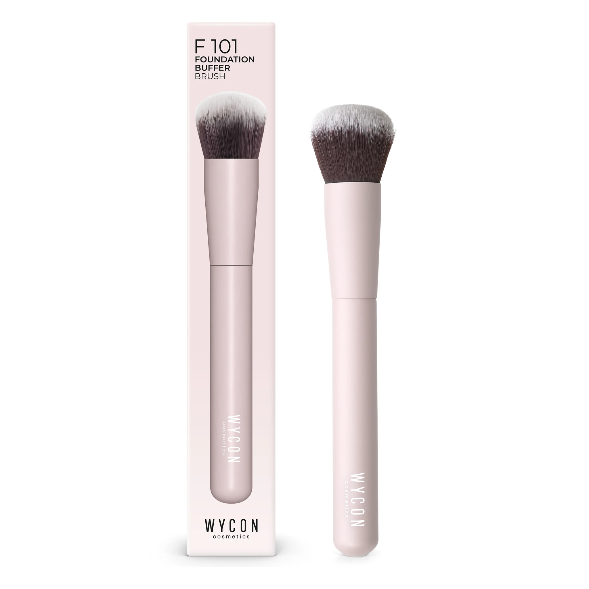 F101 FOUNDATION BUFFER Pennello fondotinta con setole morbide e compatte.