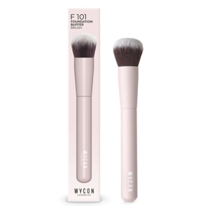 F101 FOUNDATION BUFFER Pennello fondotinta con setole morbide e compatte.
