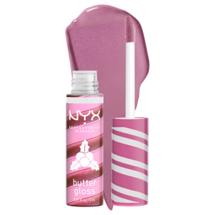 NYX Professional Makeup Butter Gloss Swirl Holly Berry Edition Limitée Holidays 2024