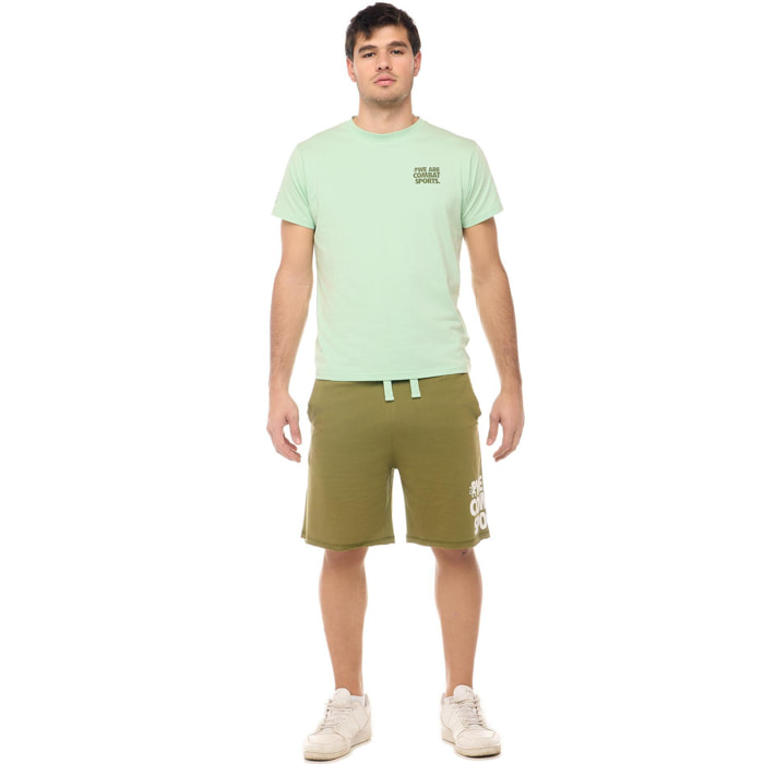 Conjunto completo de hombre con camiseta y pantalón corto Leone Summer Style