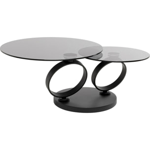 Table basse Beverly verre fumé Kare Design