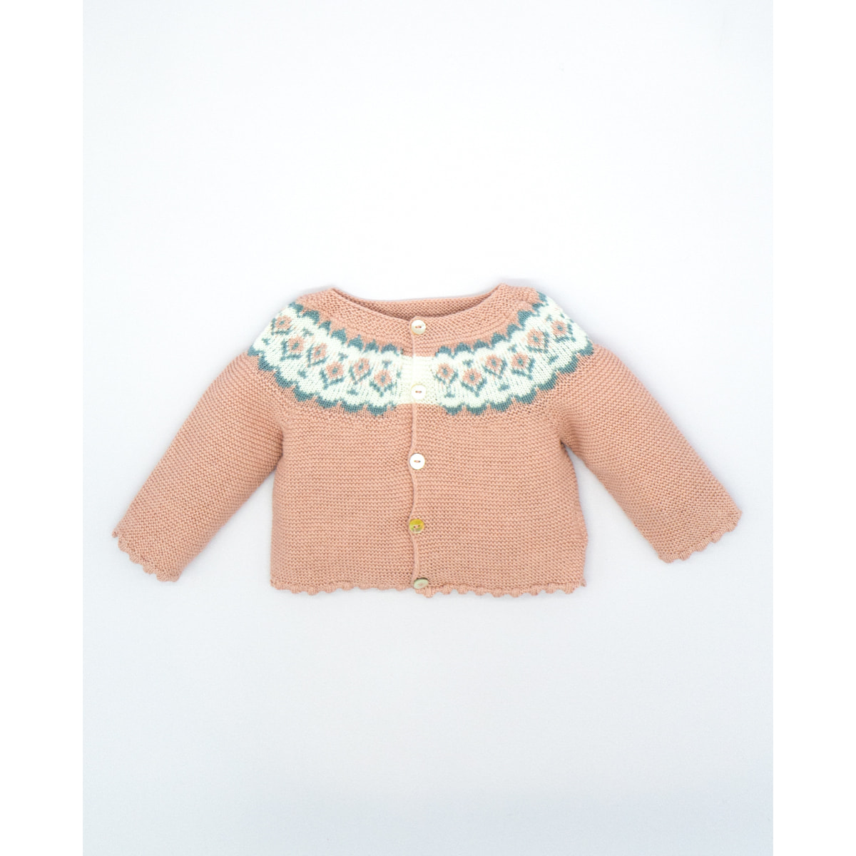 CHAQUETA JERSEY GRECA ROSA