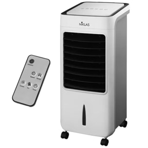 Niklas Iceberg - Ventilatore raffrescatore d'aria con telecomando, su ruote