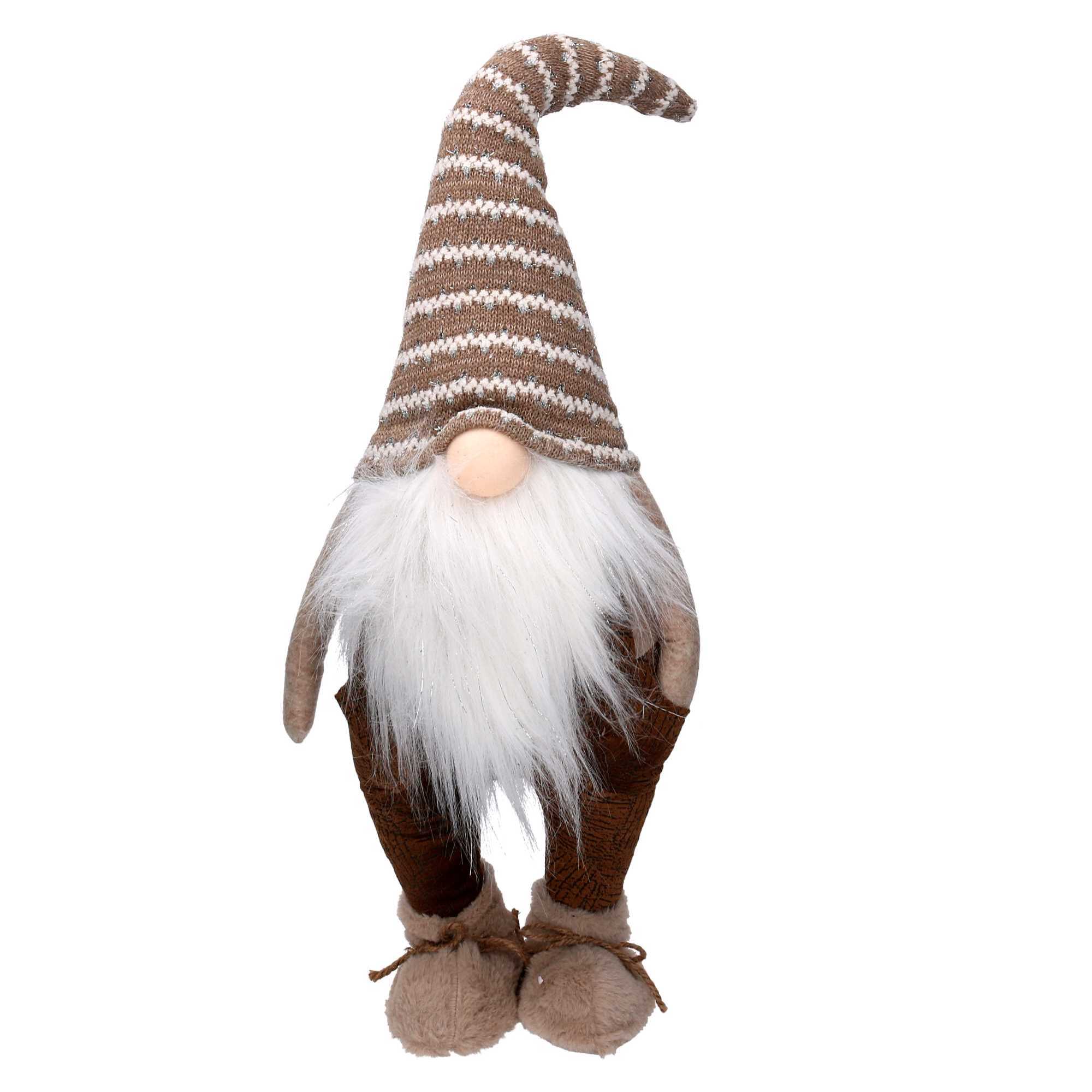 Gnomo in tessuto beige cm25x20h72