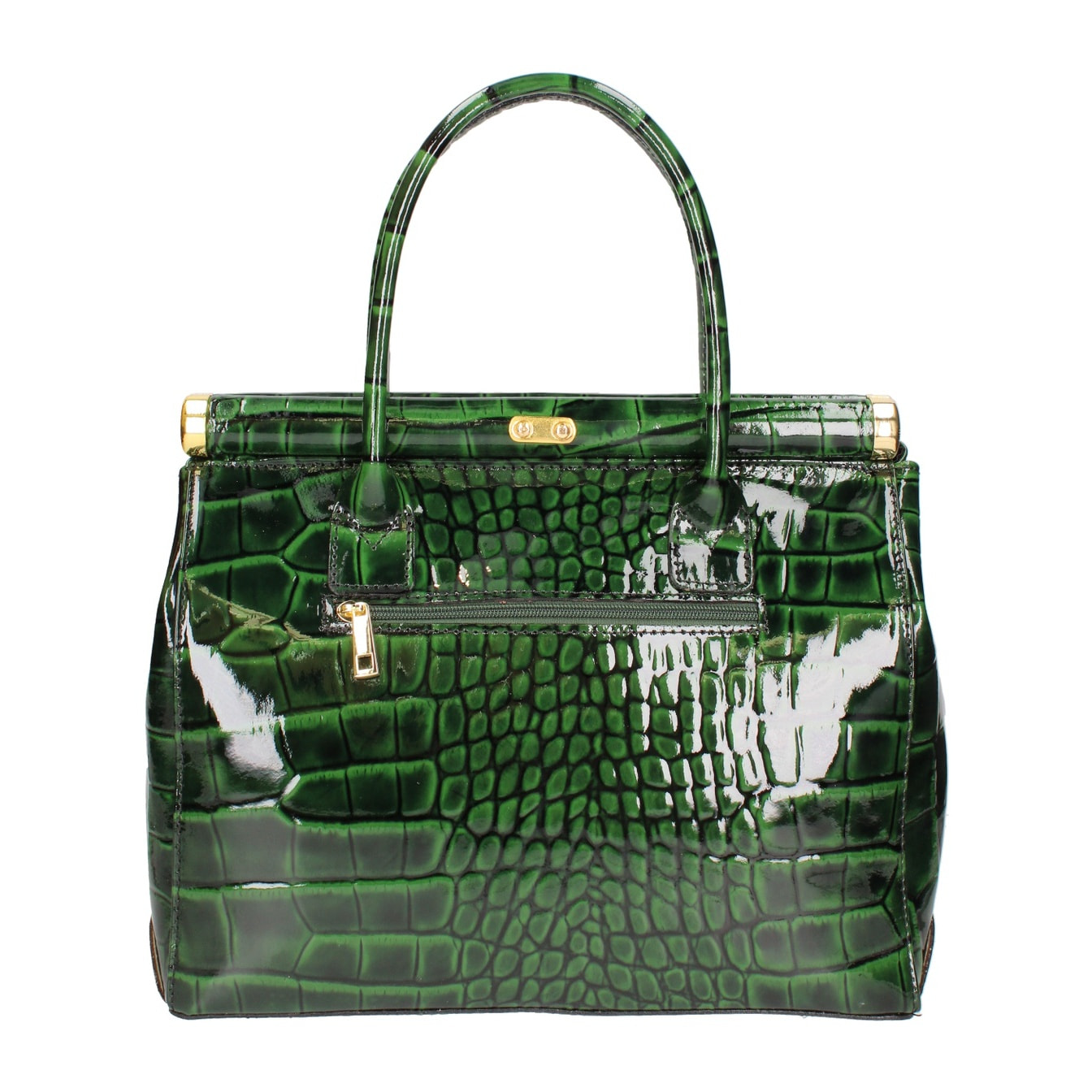 Borsa a mano da donna - Modello Delfina - Vera pelle - 32.0 x 28.0 x 15.0 cm