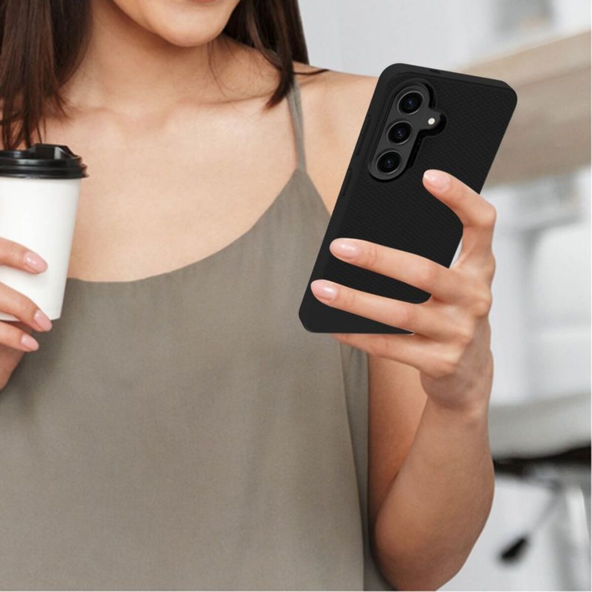 Coque ADEQWAT Samsung Galaxy S26 + magnétique Noir