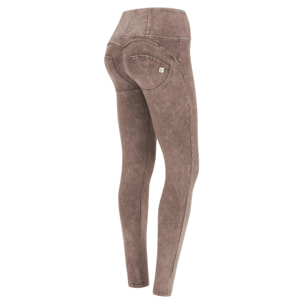 Pantaloni push up WR.UP® superskinny vita alta effetto bleached