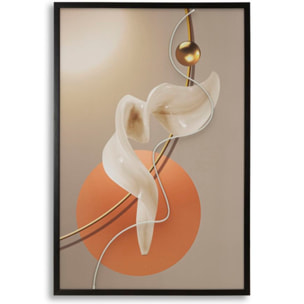 STAMPA C/LED SU TELA ABSTRACT -A- CM 80X4X120