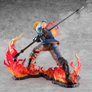 One Piece Statua L'Eredità di Sabo Pugno di Fuoco Edizione Limitata 15 Cm Megahouse