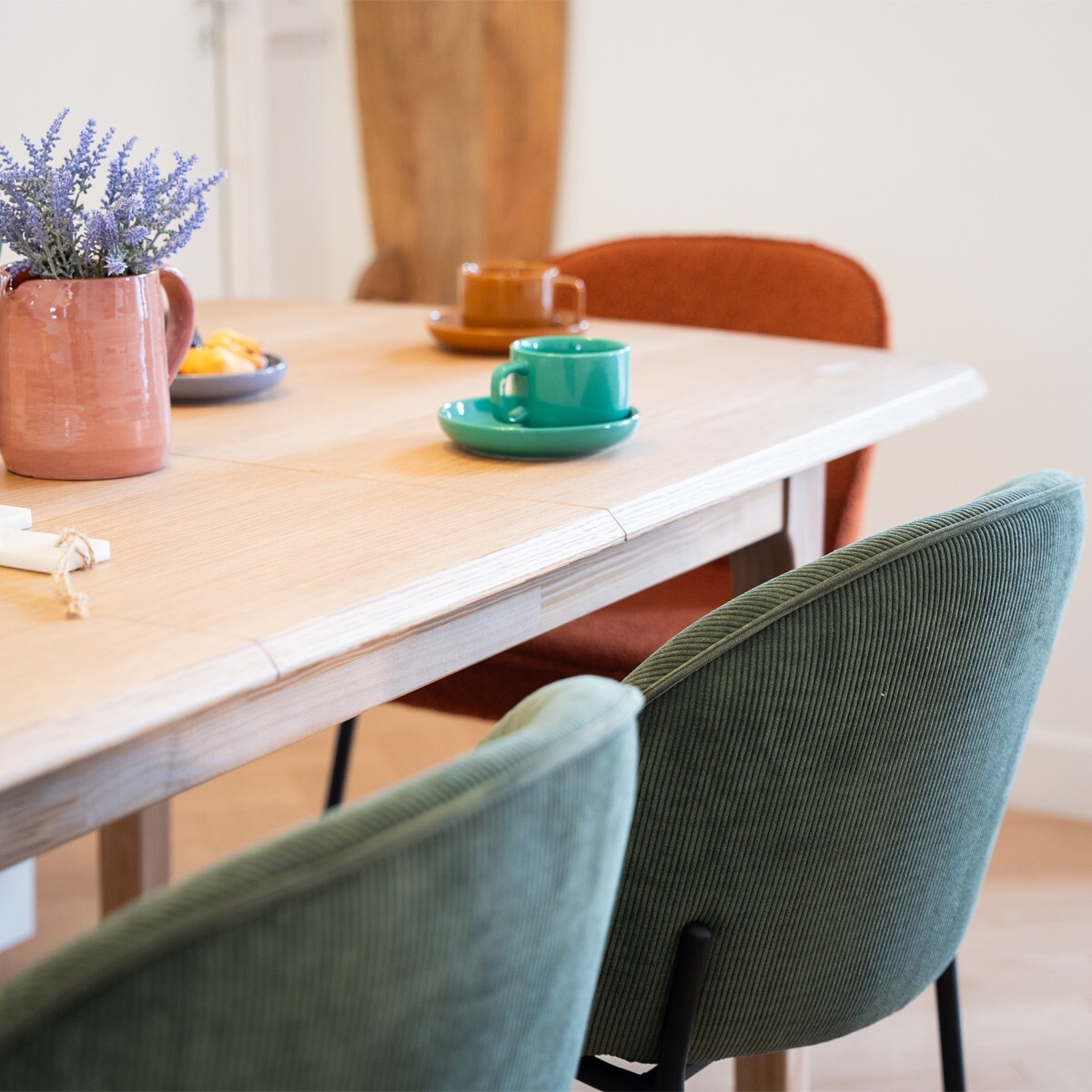 Table à manger extensible en bois 6/8 personnes - MORIS