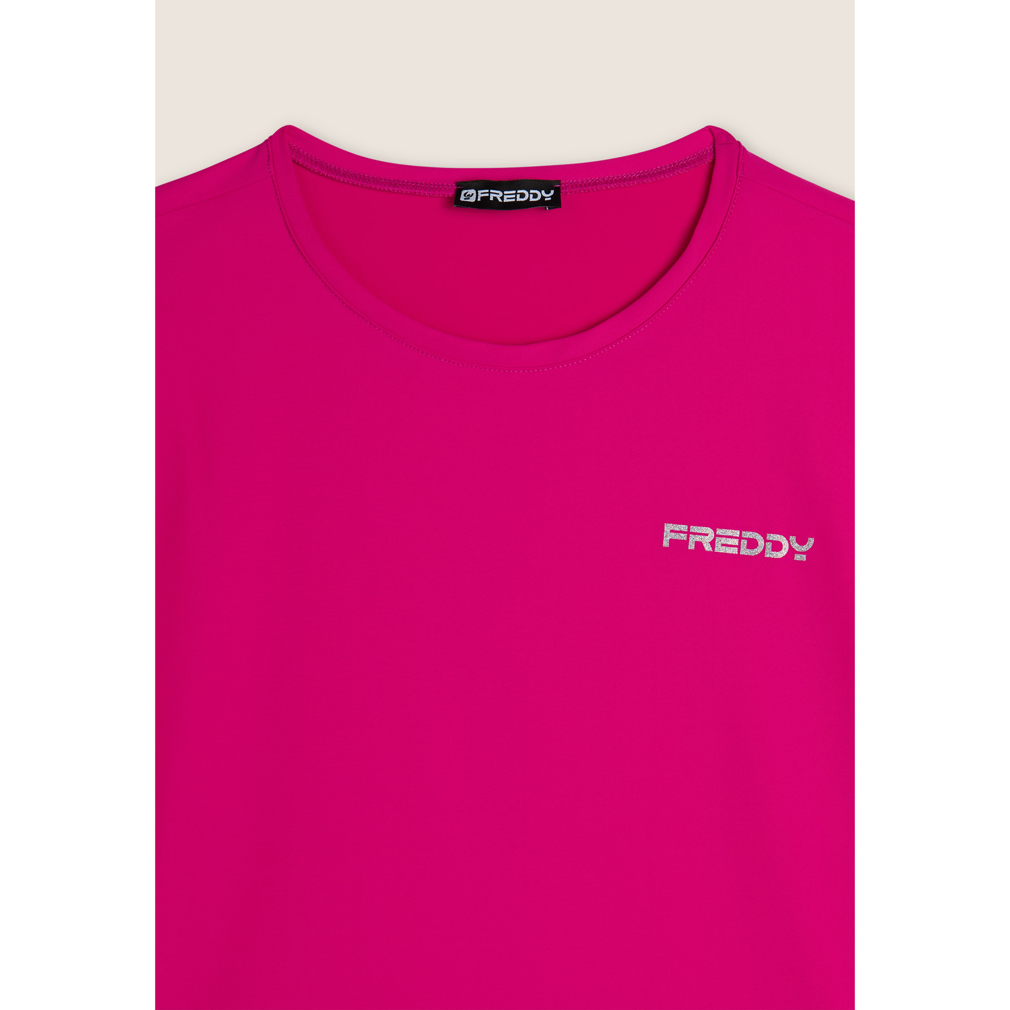 T-Shirt comfort in Tessuto tecnico con bordature a contrasto