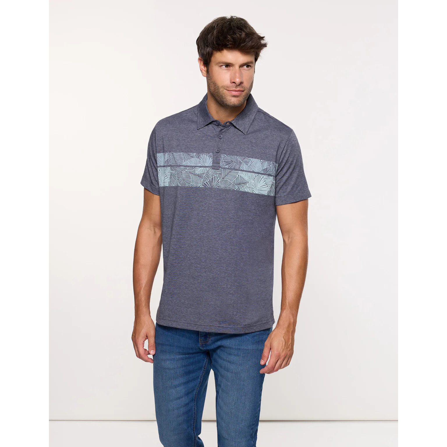 Polo Manga Corta Gris - Chelan