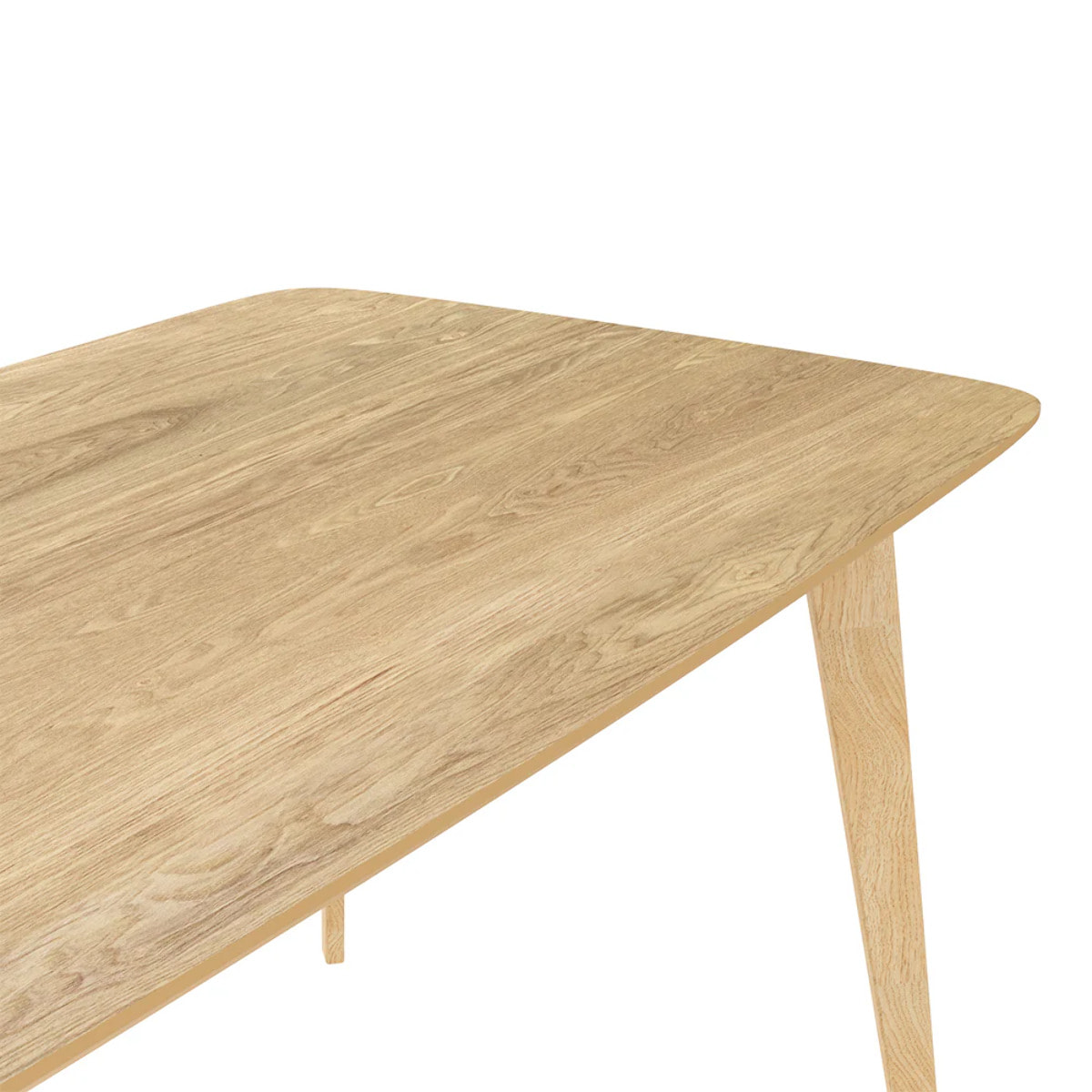 Table rectangulaire 6 personnes en bois clair 150 cm - Oman