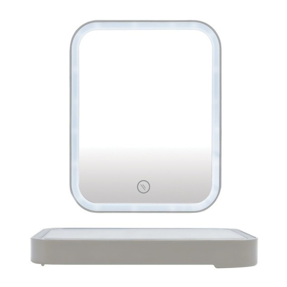 Miroir Lumineux à Led ANIA Taupe mat MSV