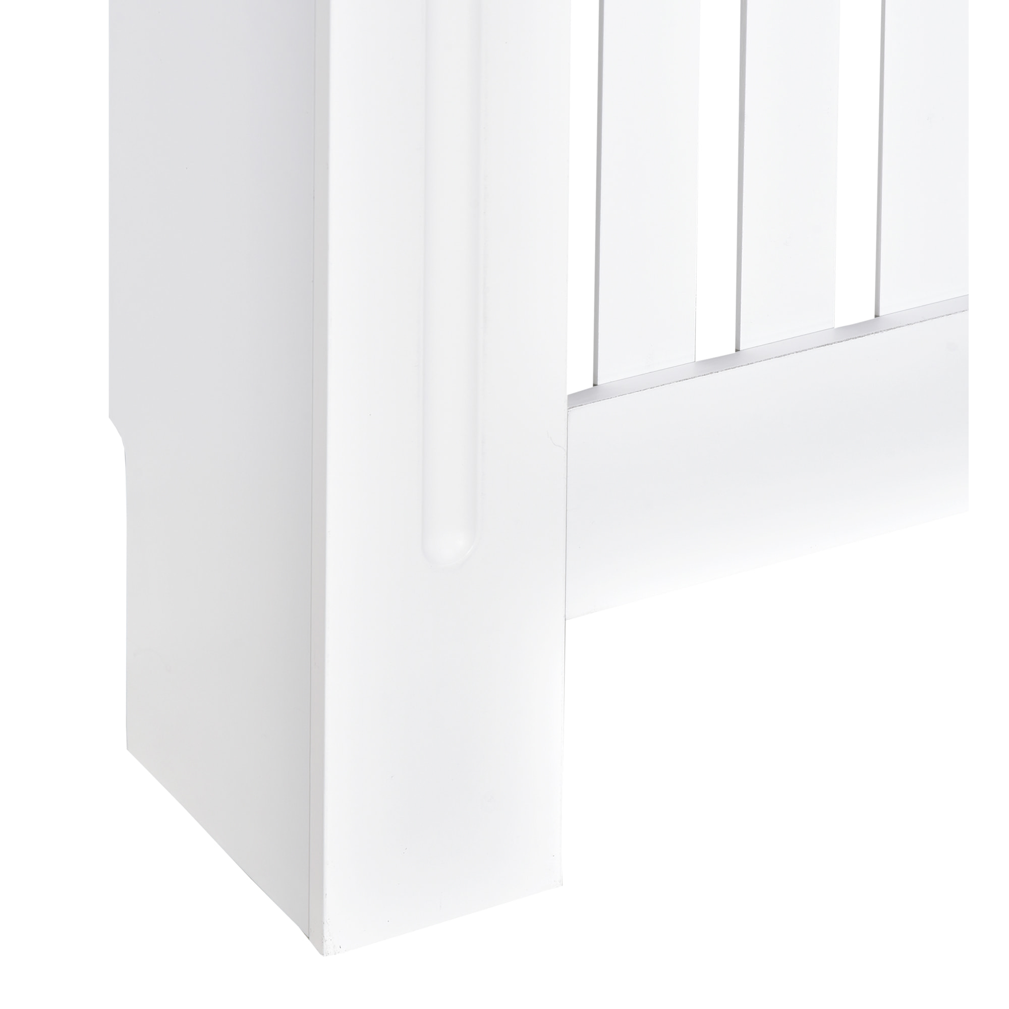 Cubre Radiadores Cubierta de Radiador Moderna Cubreradiador de MDF para Sala de Estar Dormitorio 172x19x81 cm Blanco