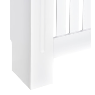 Cubre Radiadores Cubierta de Radiador Moderna Cubreradiador de MDF para Sala de Estar Dormitorio 172x19x81 cm Blanco