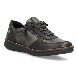Zapatos casual mujer con cremallera lateral