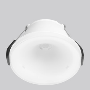 FORLIGHT Mode - Foco LED Empotrable de Techo de 9 |1cm de Diámetro. Downlight Ojo de Buey LED 5.4W Blanco Cálido 3000K. Para Ag