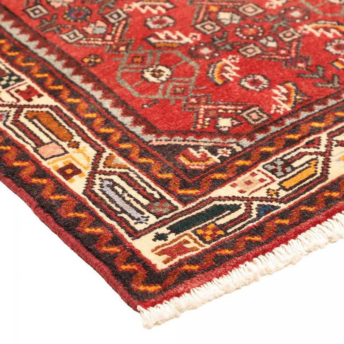 Tapis d'orient à motif oriental, noué main en laine, ELUMO