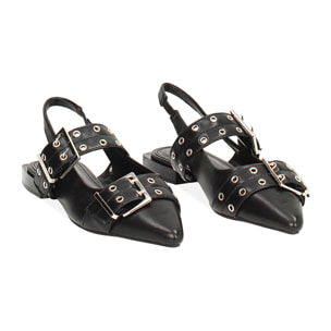 Ballerine slingback donna nere