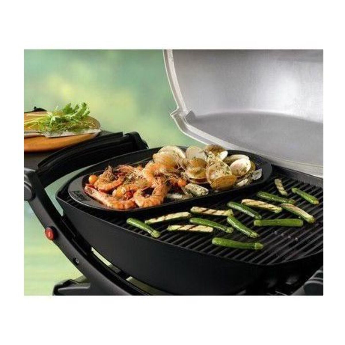 Plancha pour barbecue WEBER céramique PM pour charbon & gaz